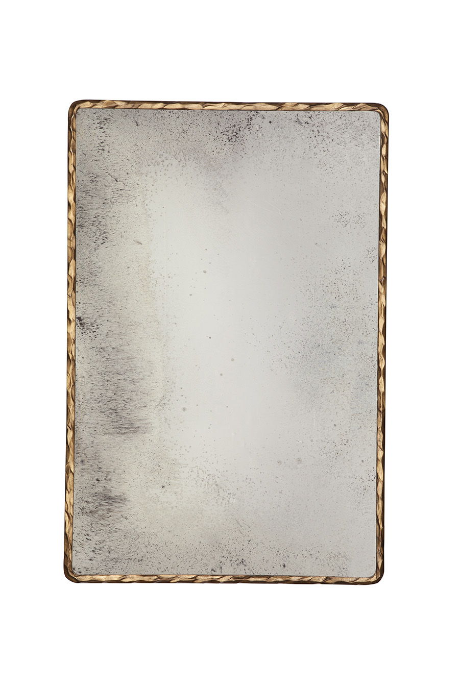Hammered Edge Mirror - Gold