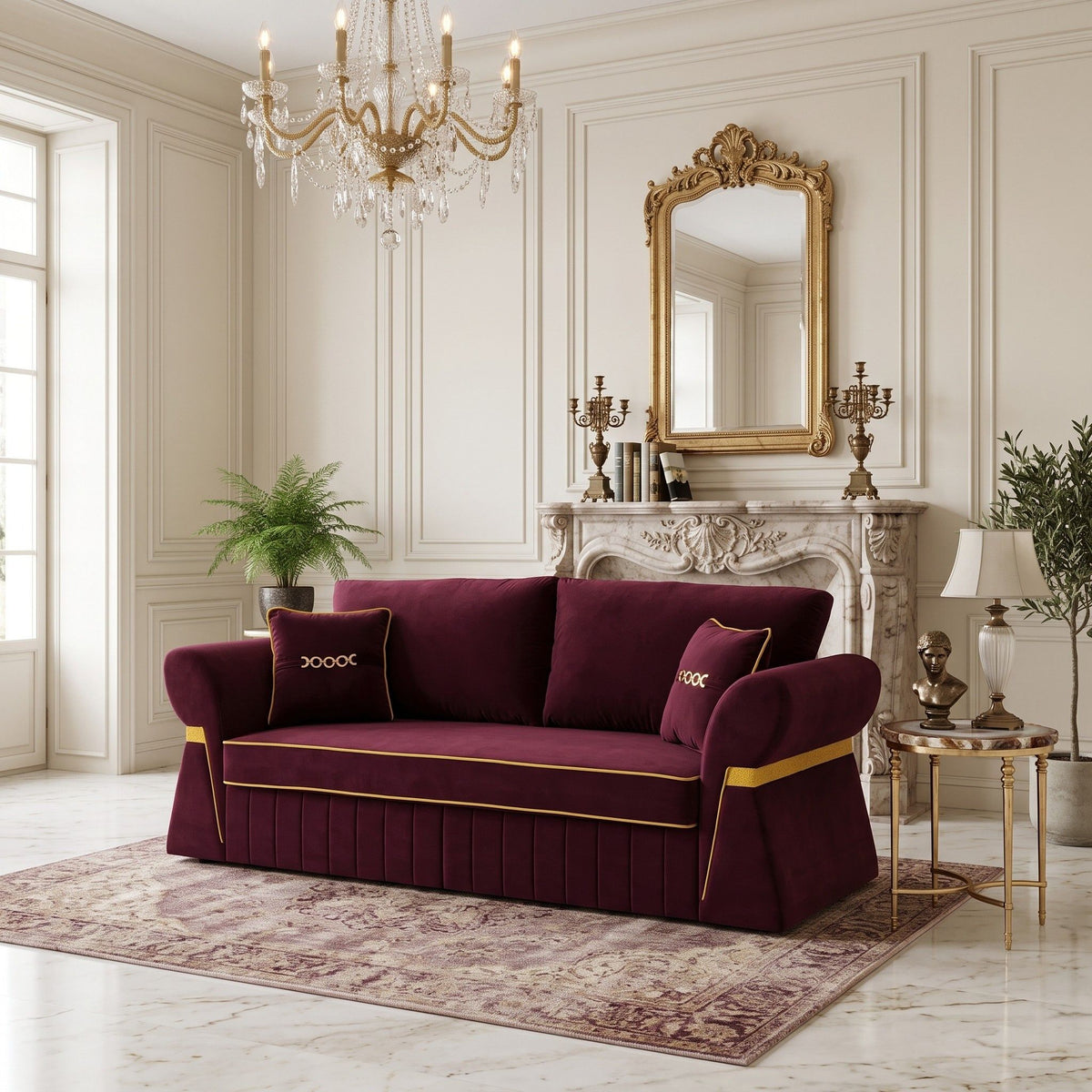 3 Seater Sofa & Pocket Coils And Foam Cushion