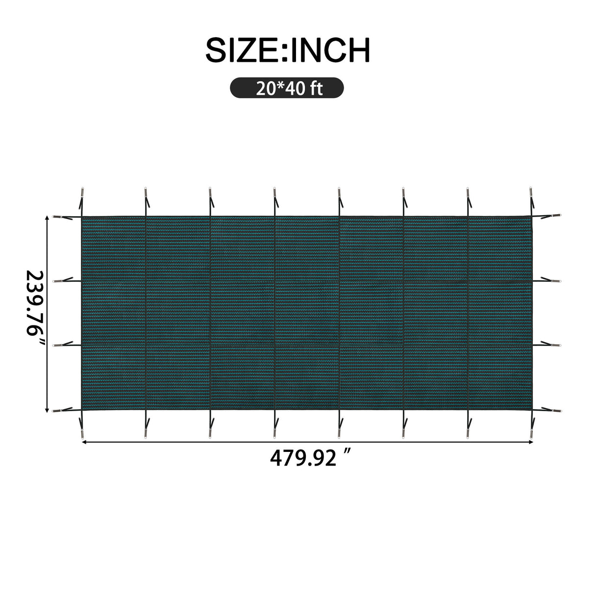 Swimming Pool Safety Cover For Underground Pools - Green
