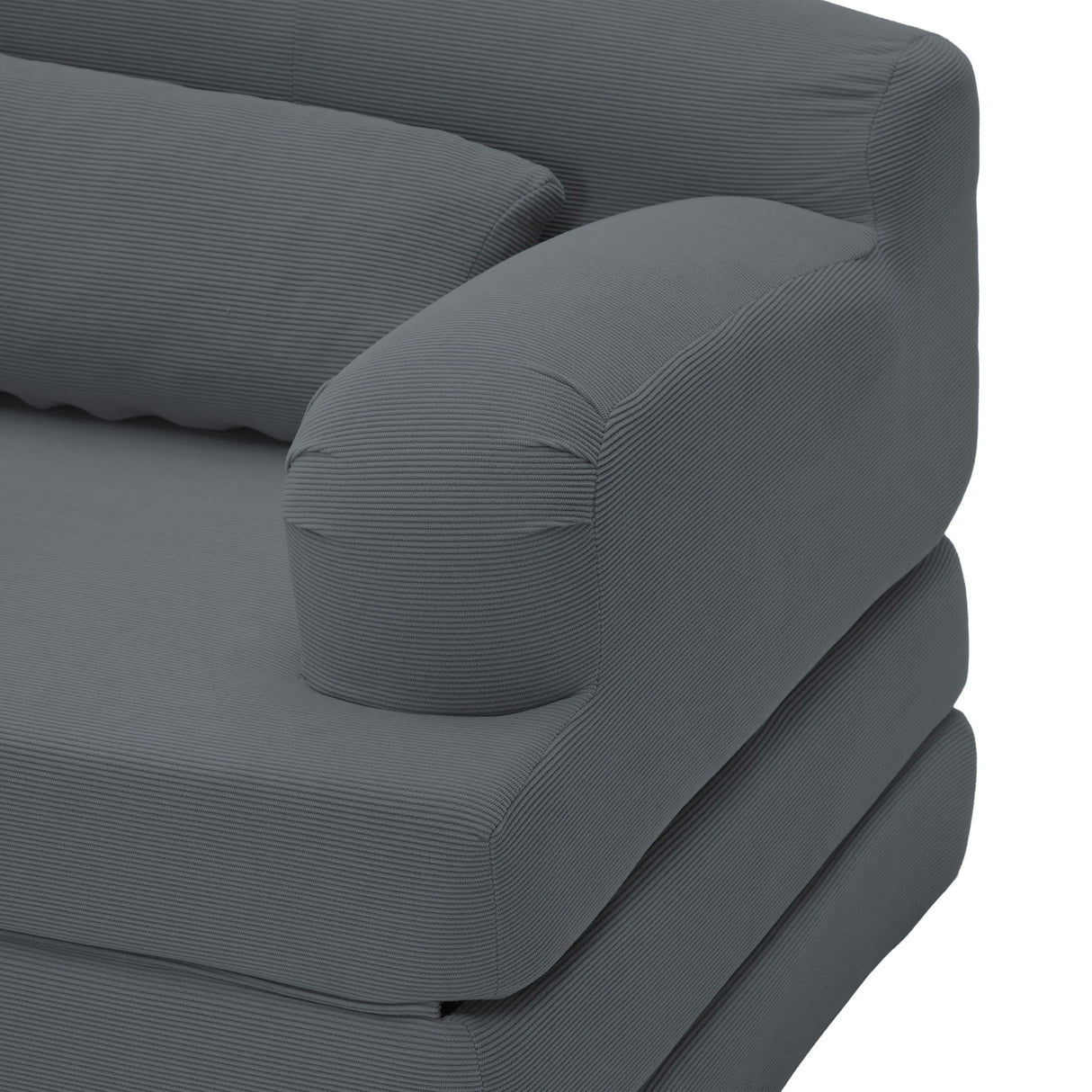 2 Seater Sofa Bed, Compact Foldable Floor Couch
