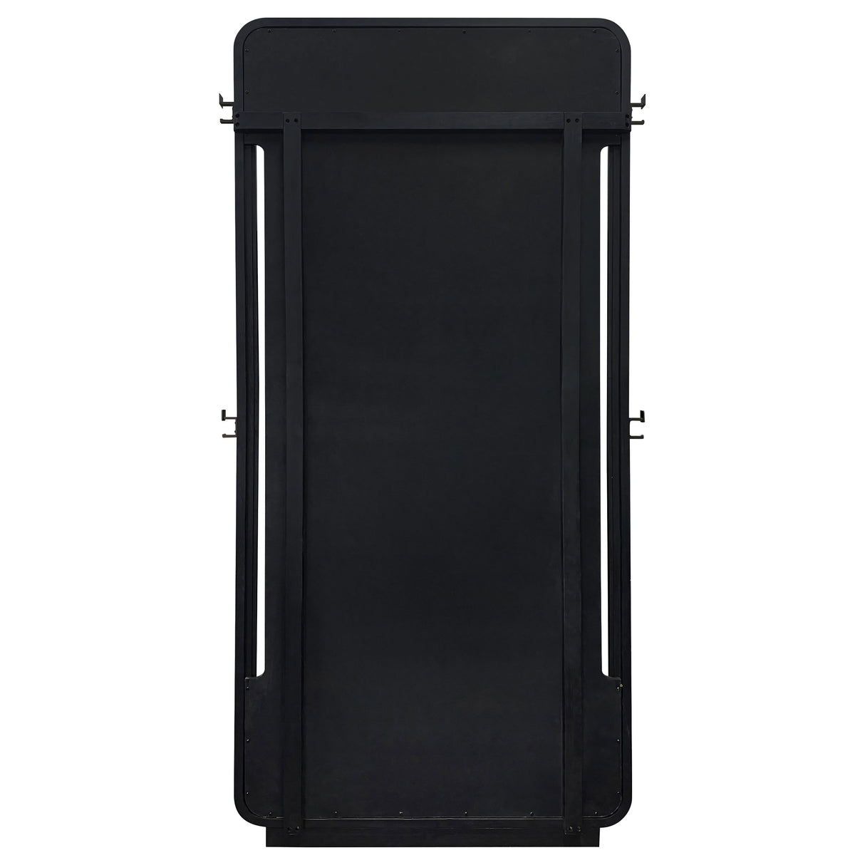 Leandro 76-Inch Full Length Floor Mirror, Burnished Black