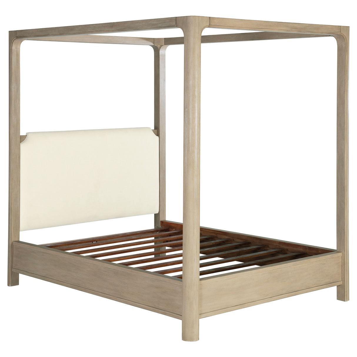 Solano 85-Inch Queen Canopy Bed, Weathered Mango