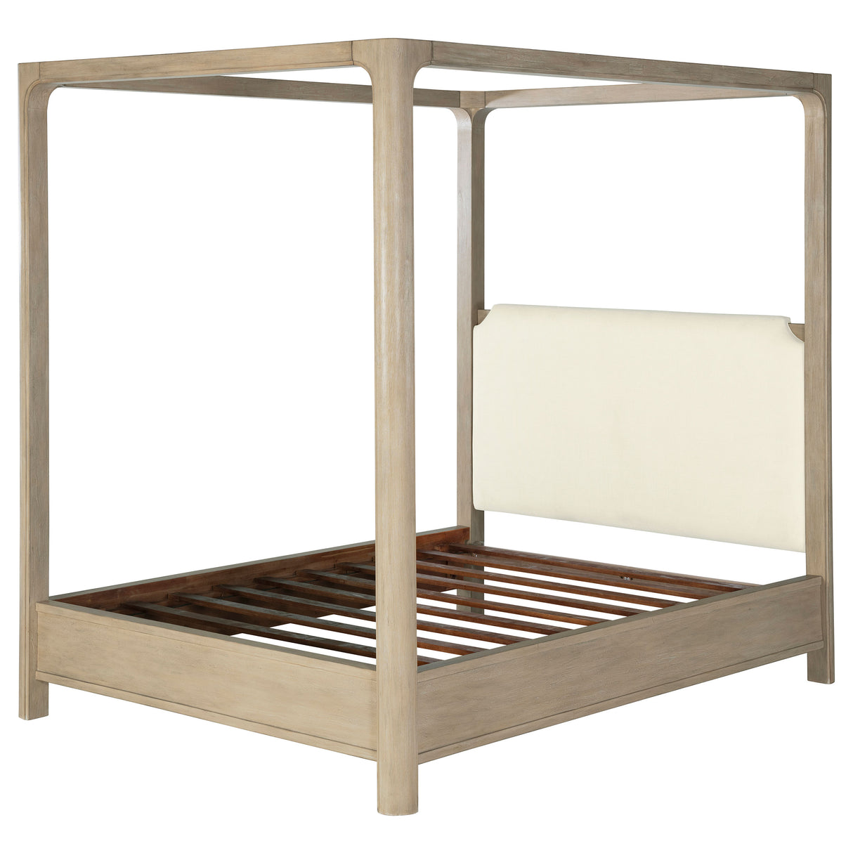 Solano 85-Inch Queen Canopy Bed, Weathered Mango