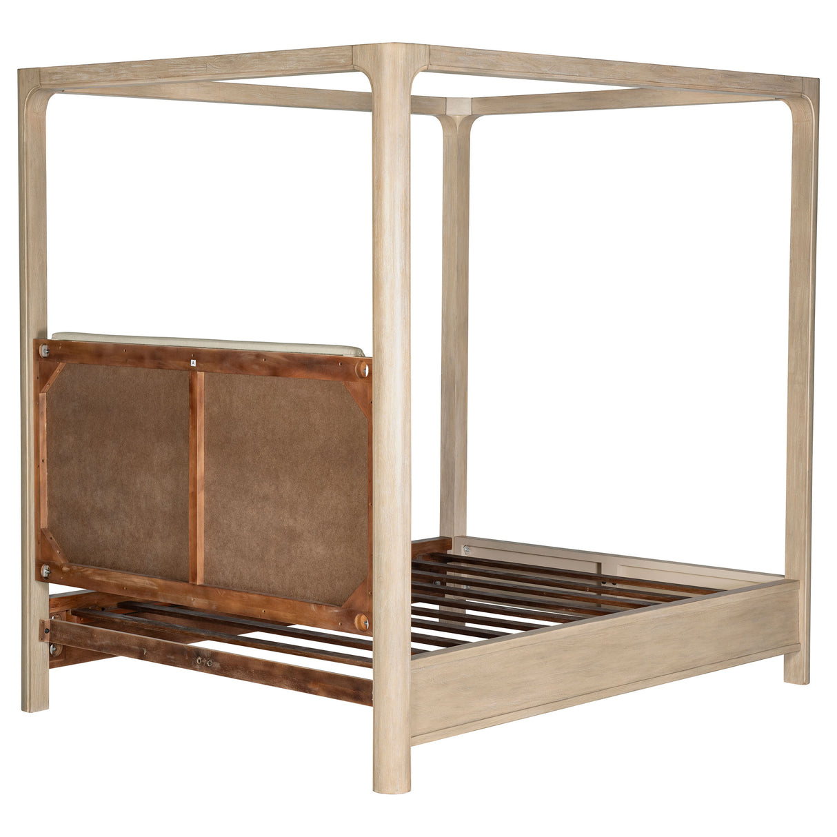 Solano 85-Inch Queen Canopy Bed, Weathered Mango