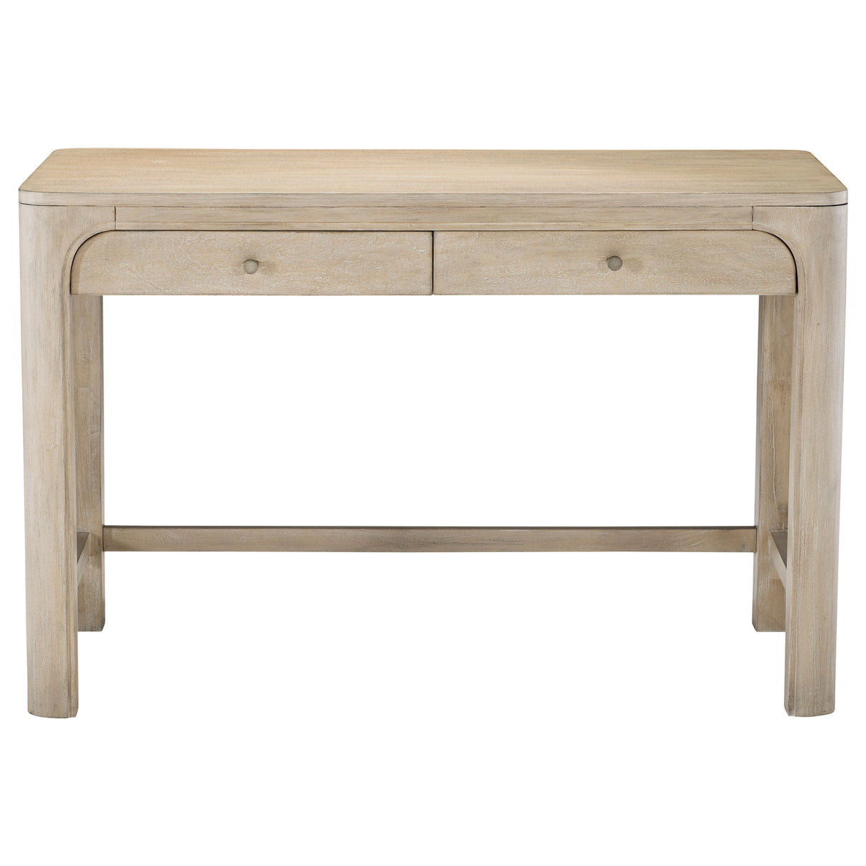 Solano 2-Drawer Makeup Table Vanity Desk Weathered Mango