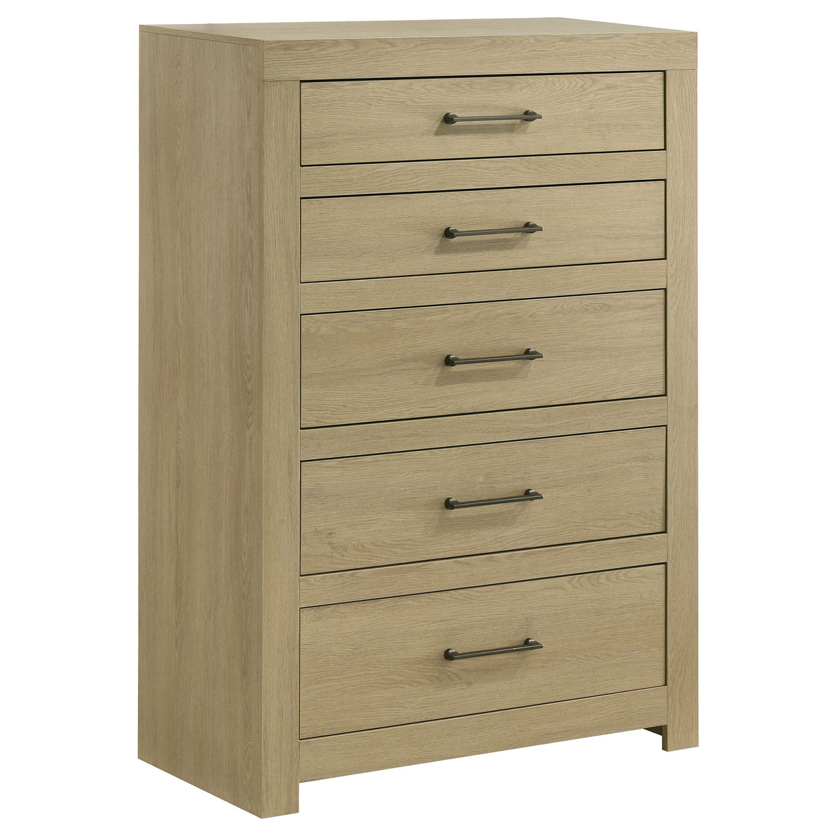 Hendricks 5-Drawer Chest of Drawers Light Oak