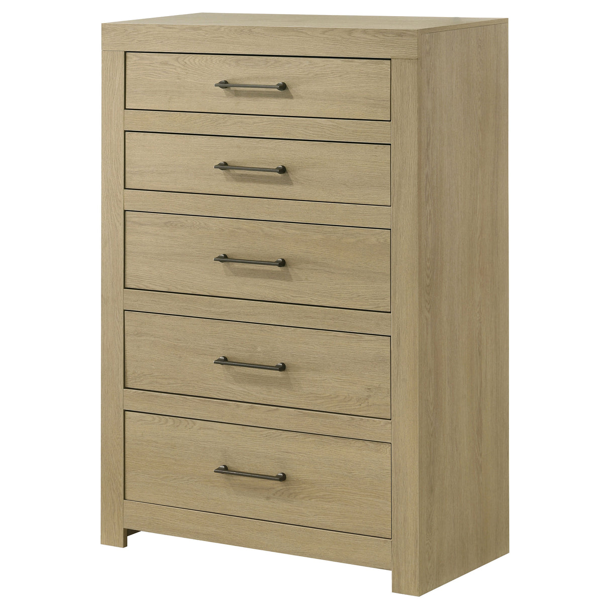 Hendricks 5-Drawer Chest of Drawers Light Oak