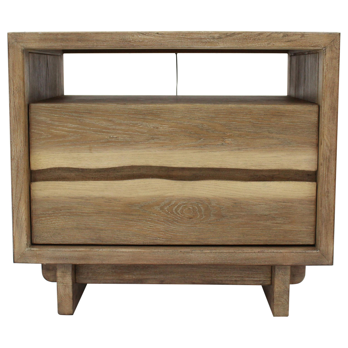 Stillwater 2-Drawer Weathered Oak Nightstand