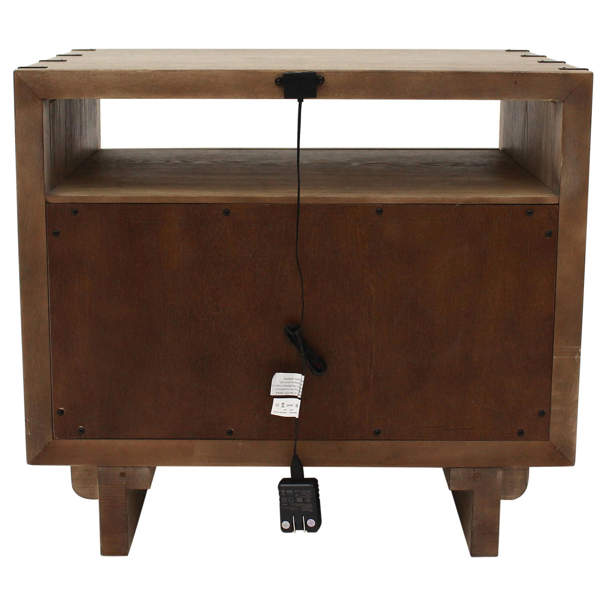 Stillwater 2-Drawer Weathered Oak Nightstand