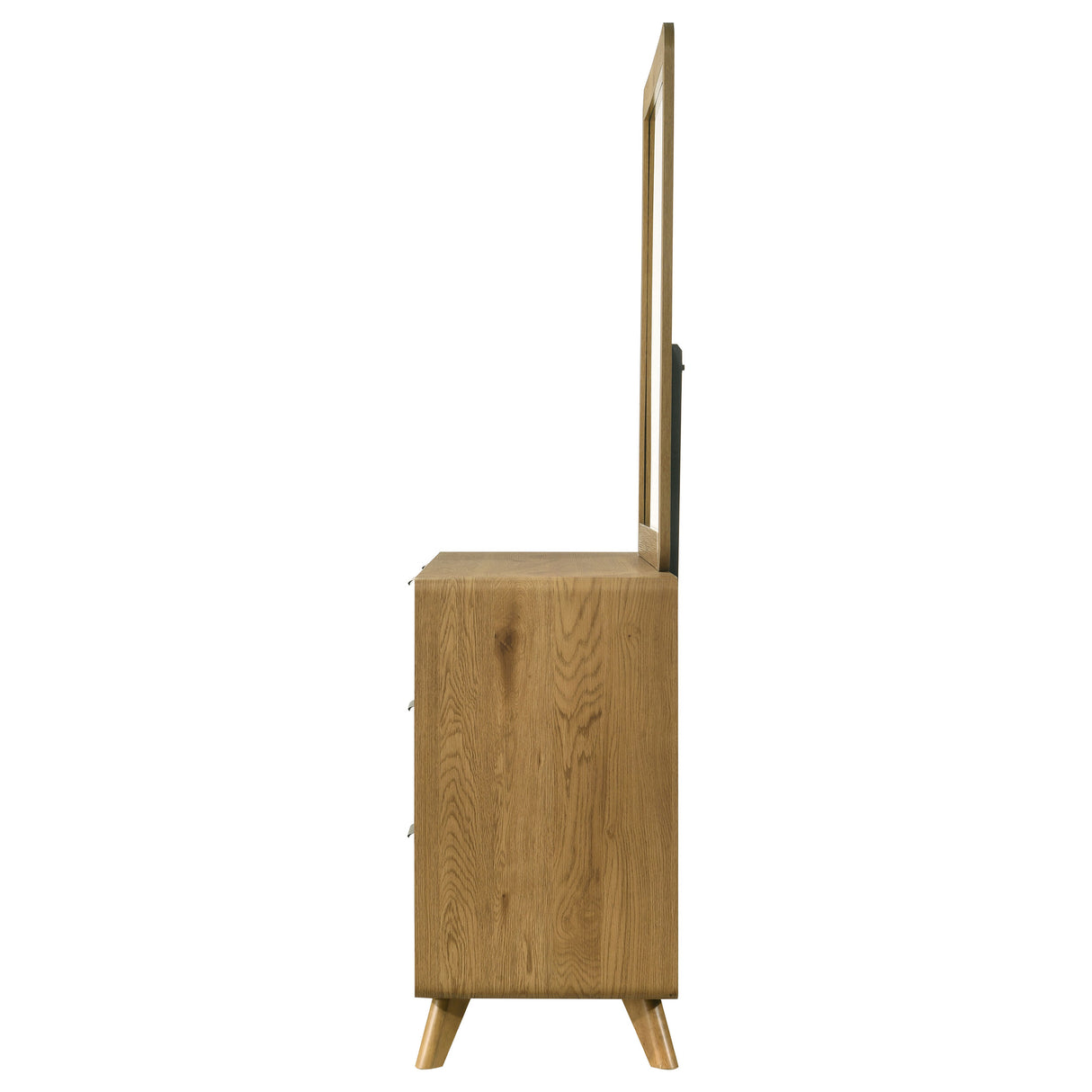 Bennett 6-Drawer Dresser and Mirror Set Light Oak