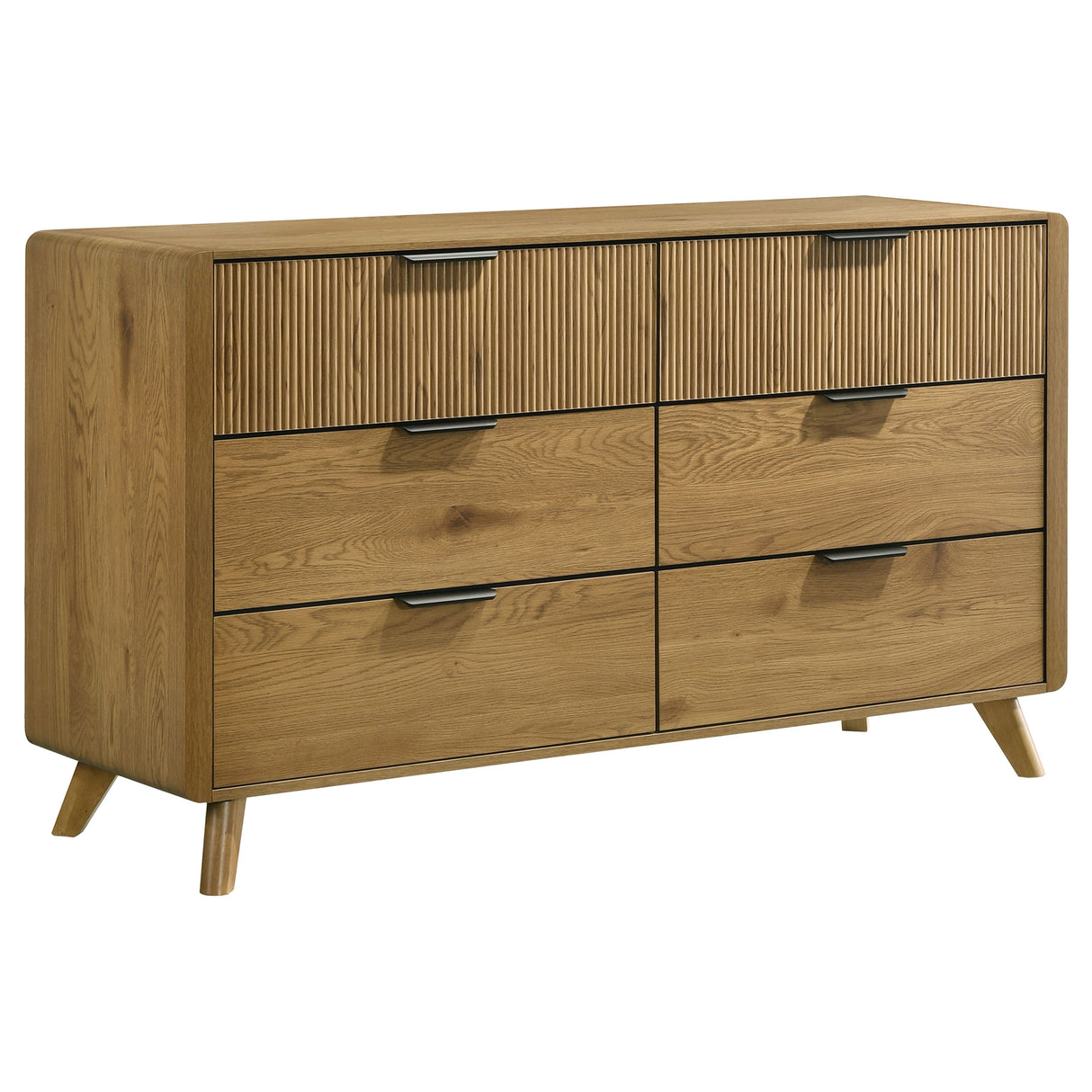 Bennett 6-Drawer Dresser Cabinet - Light Oak