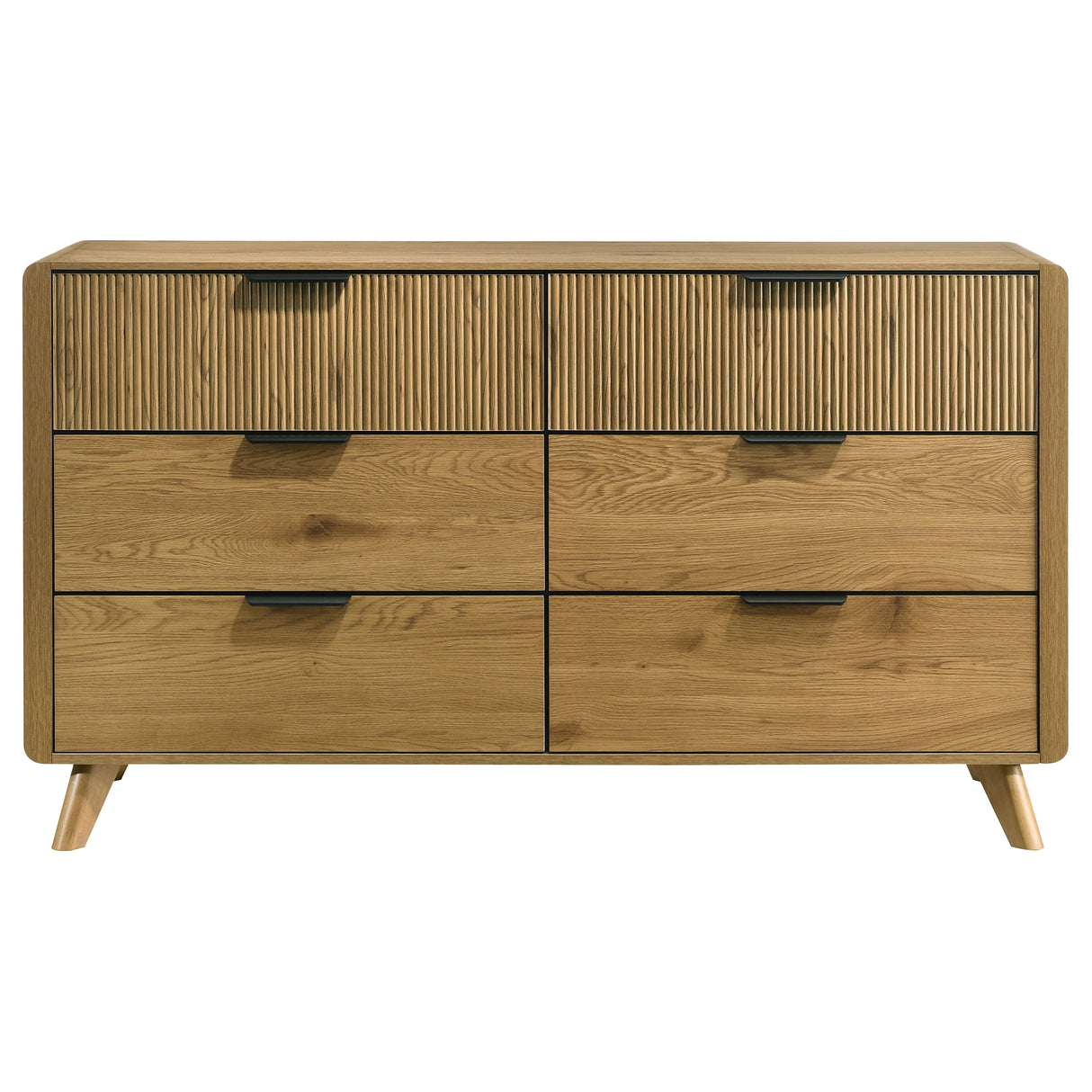 Bennett 6-Drawer Dresser Cabinet - Light Oak