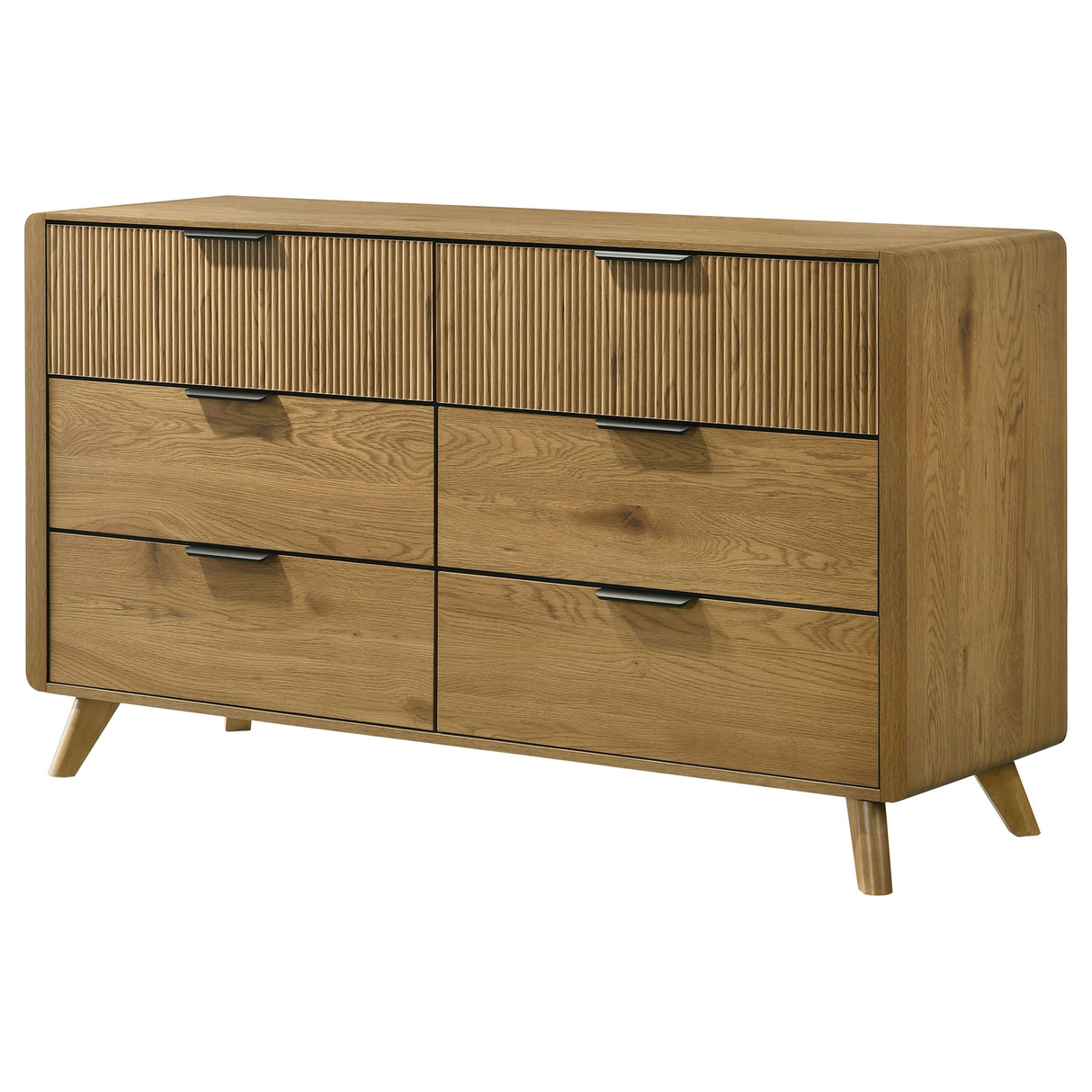 Bennett 6-Drawer Dresser Cabinet - Light Oak