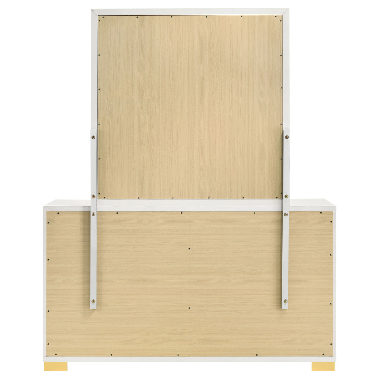 Marceline 6-Drawer Dresser with Mirror - White