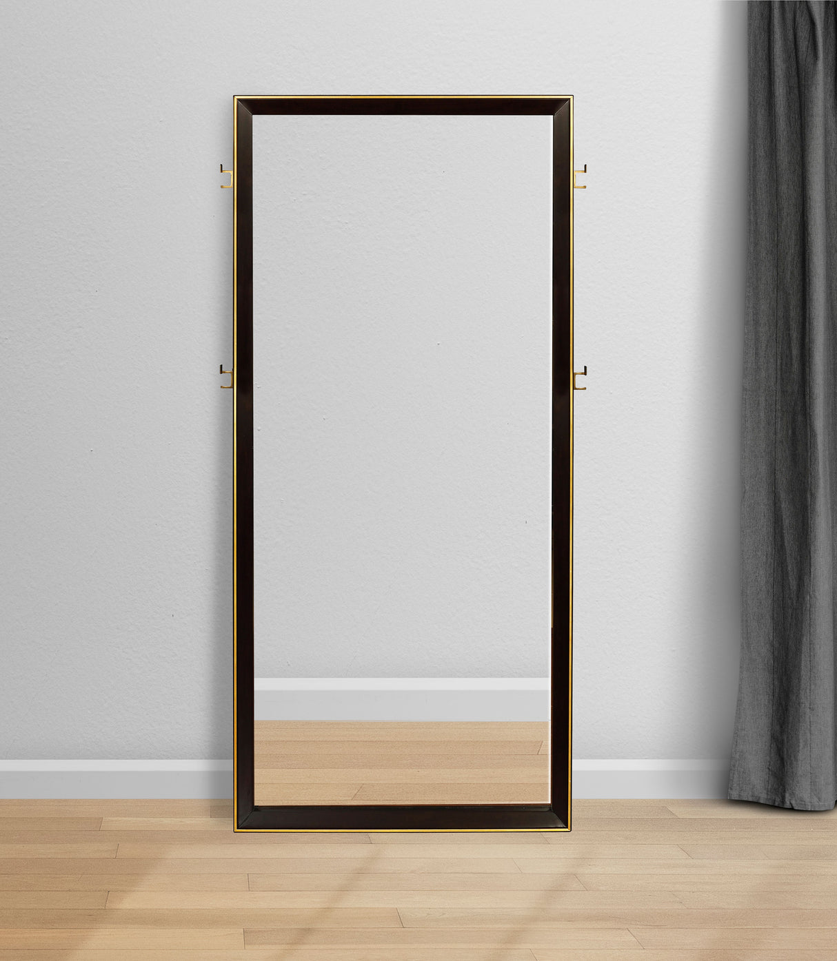 Durango 80-Inch Standing Floor Mirror in Smoked Peppercorn