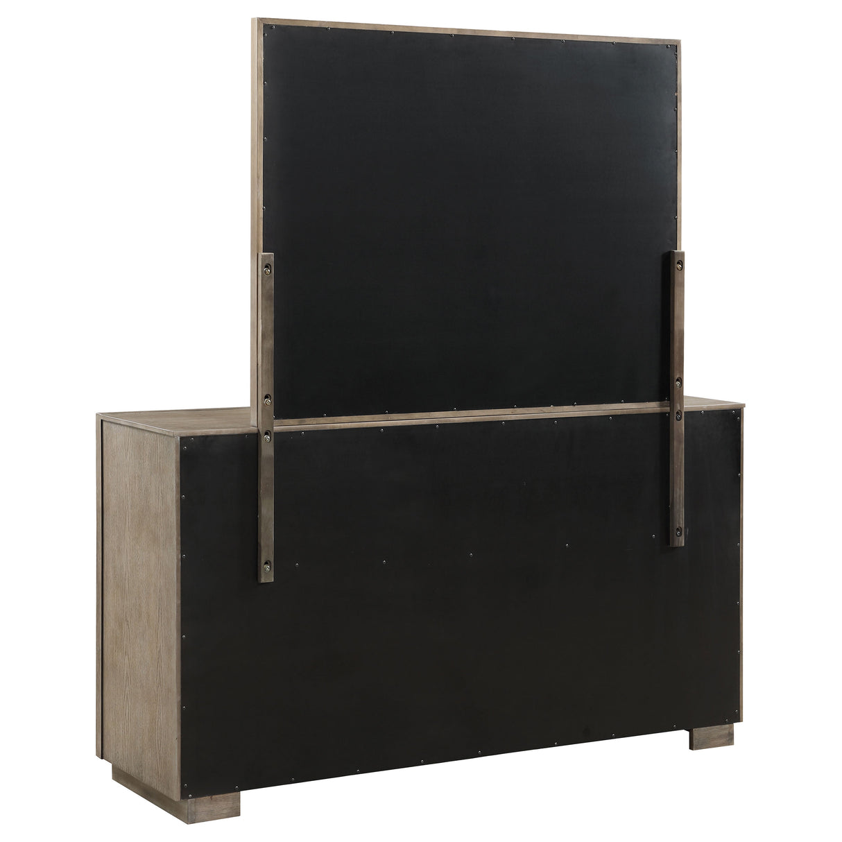 Durango 8-Drawer Dresser and Mirror - Taupe Oak