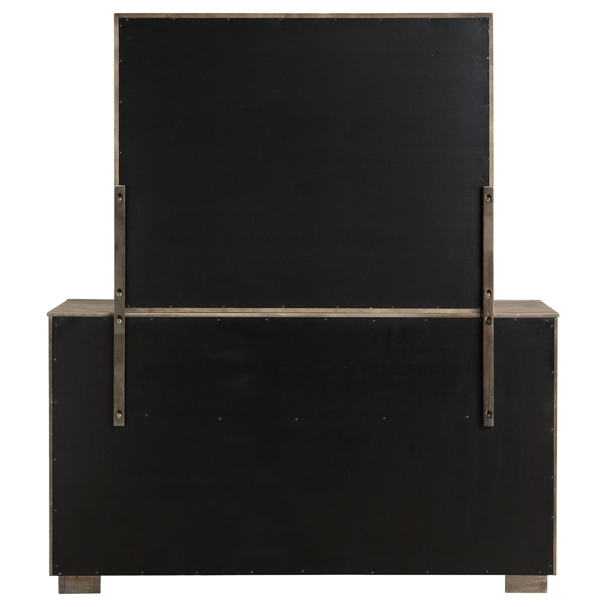 Durango 8-Drawer Dresser and Mirror - Taupe Oak