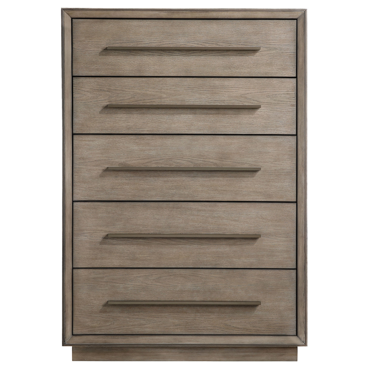 Durango 5-Drawer Bedroom Chest in Taupe Oak