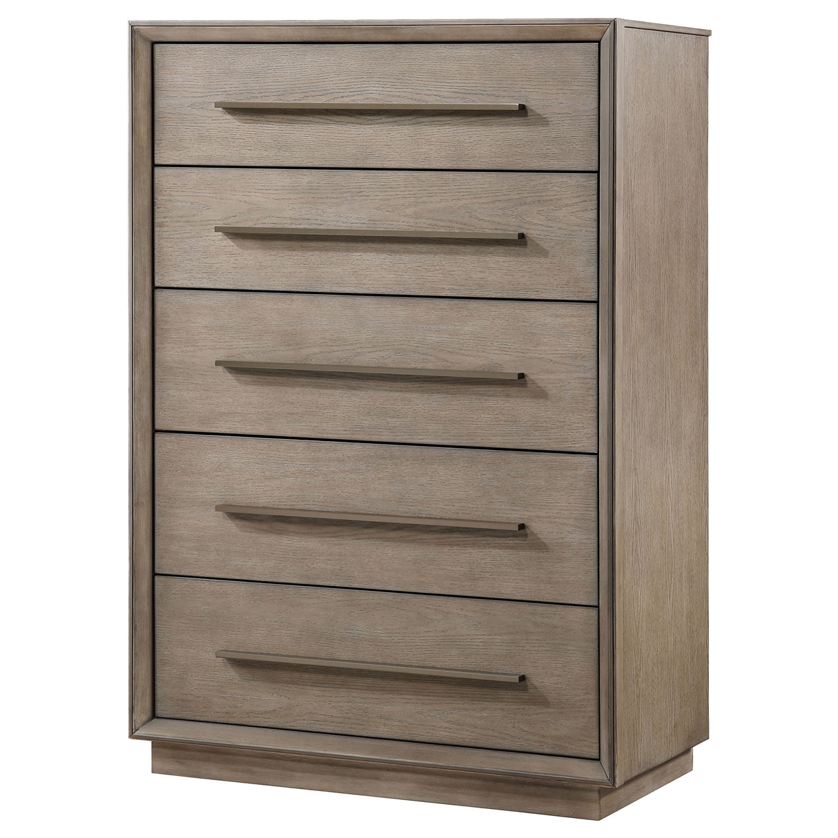 Durango 5-Drawer Bedroom Chest in Taupe Oak
