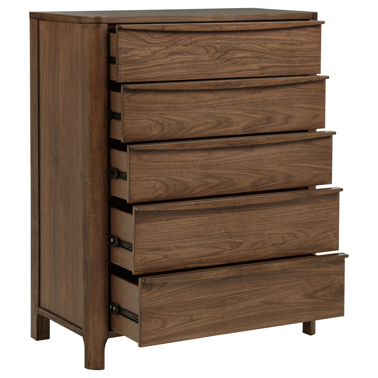 Maderia 5-Drawer Chest of Drawers Walnut