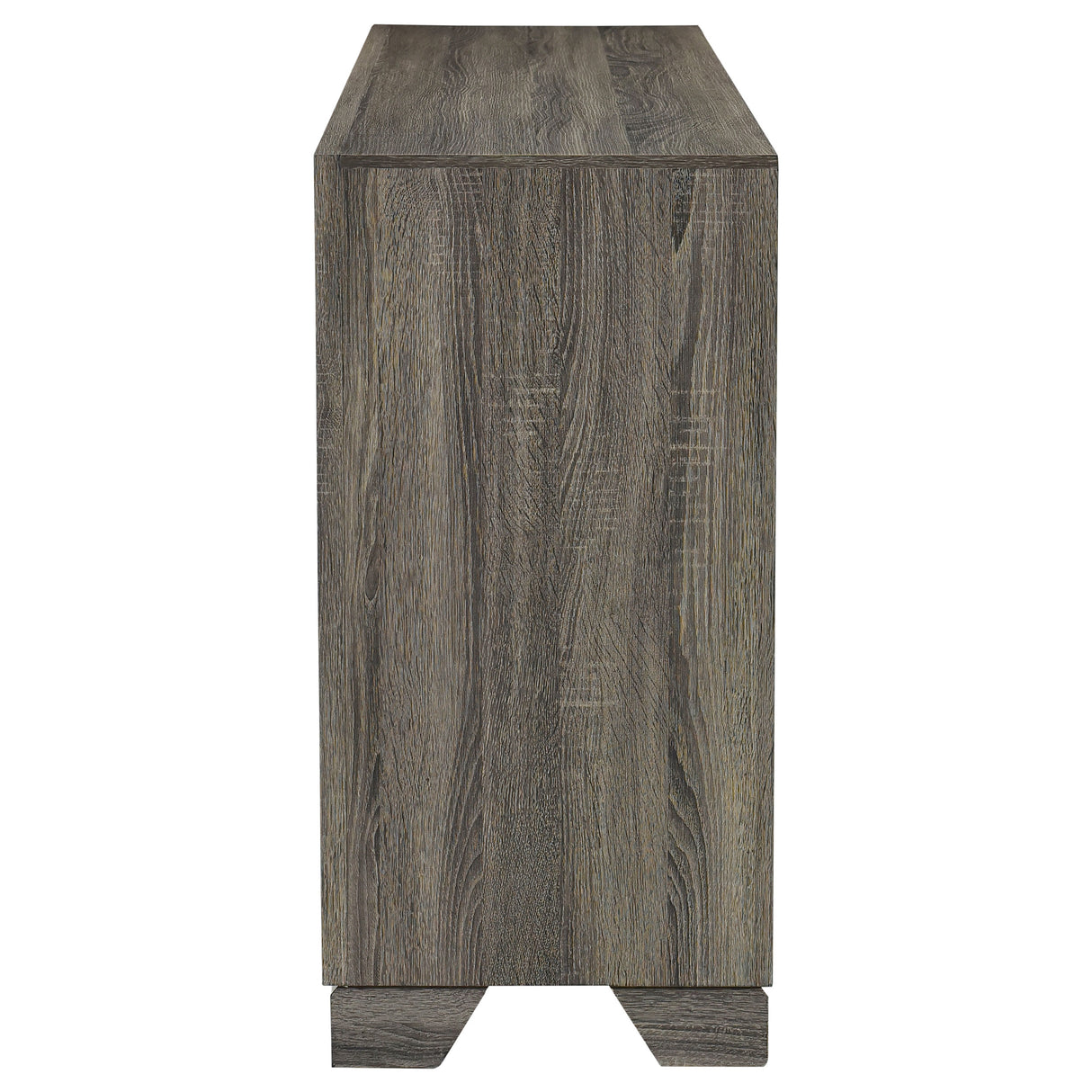 Wright 6-Drawer Dresser Cabinet in Brown Oak