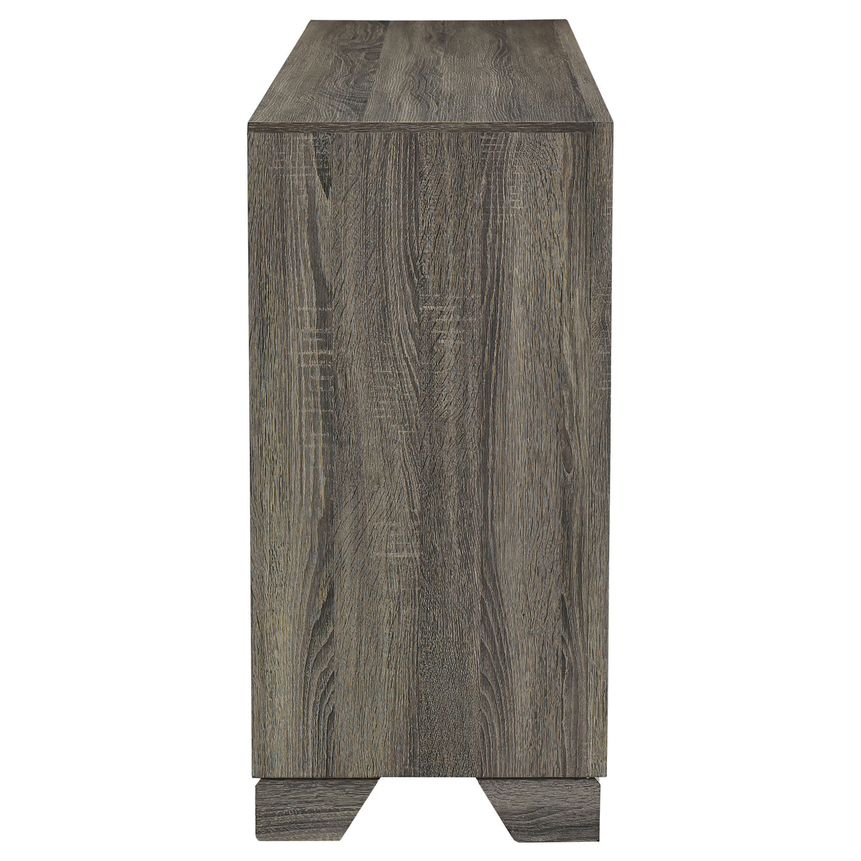 Wright 6-Drawer Dresser Cabinet in Brown Oak