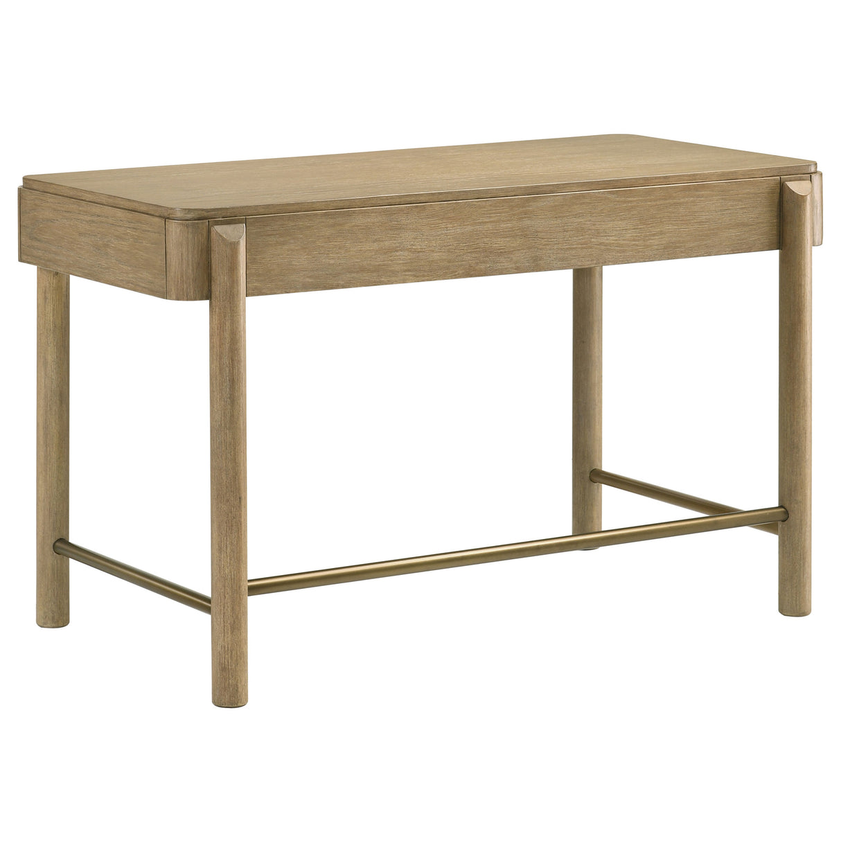 Arini 2-Piece Makeup Vanity Table and Mirror Set, Sand Wash