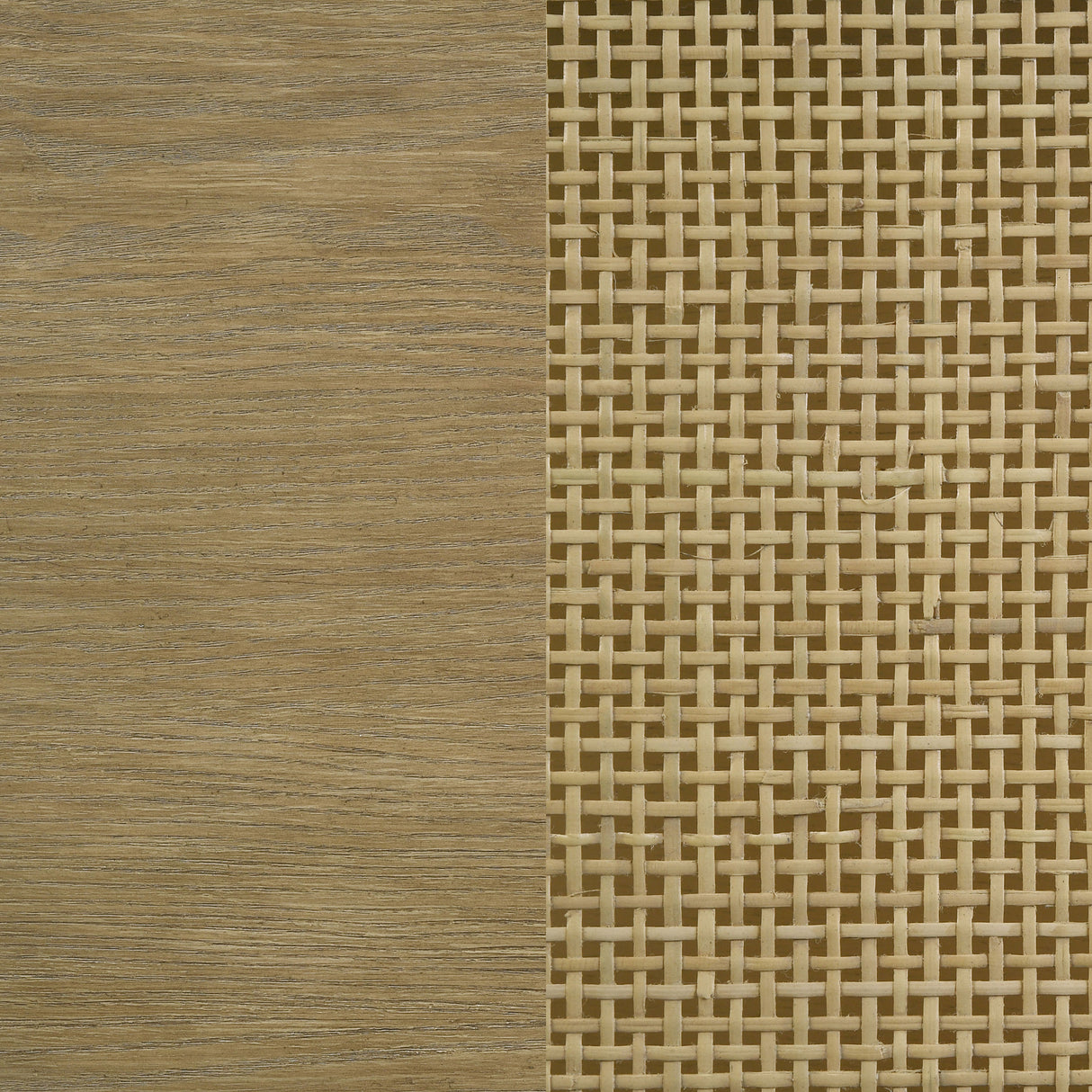 Arini Cane Weave Full Length Standing Floor Mirror - Sand Wash