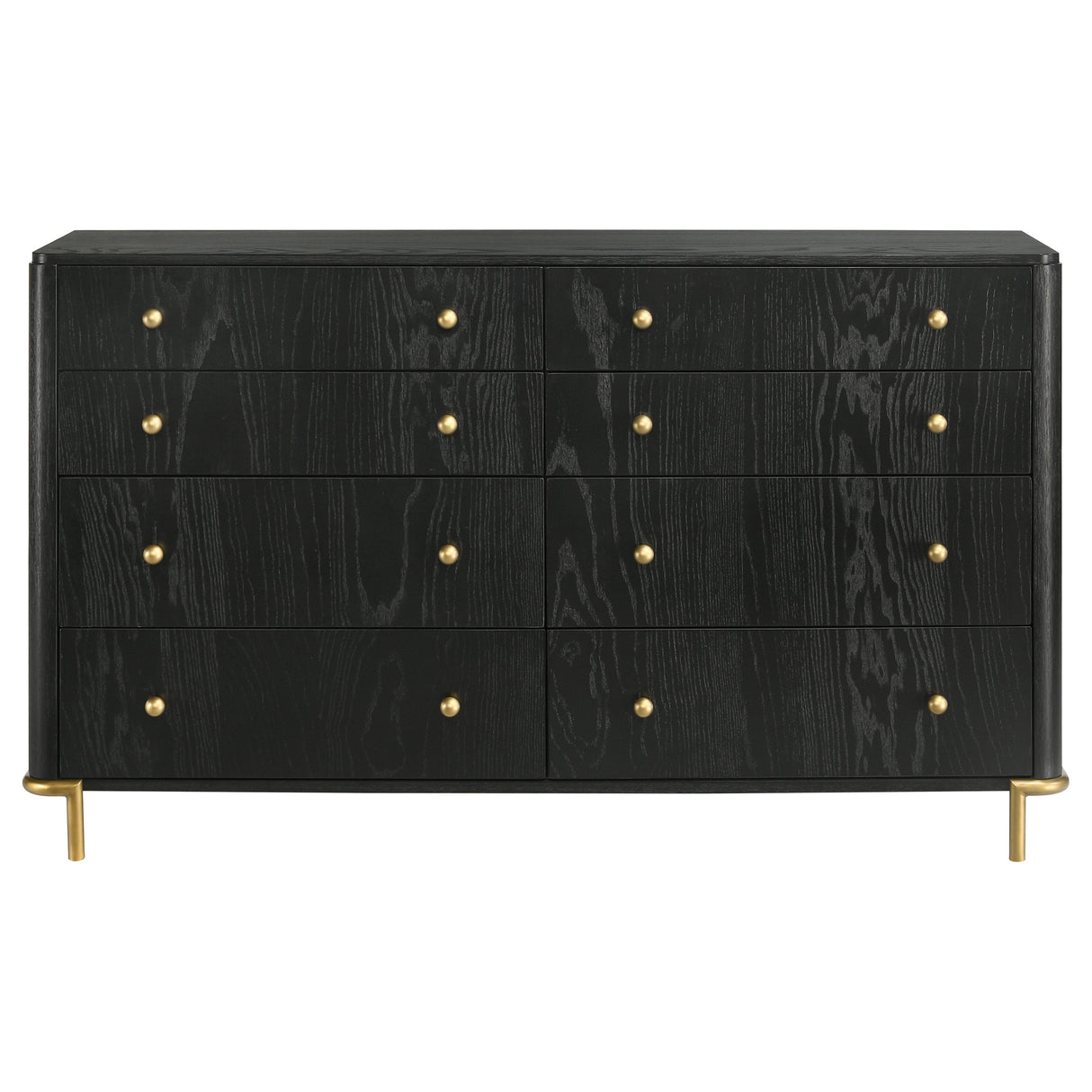 Arini 8-Drawer Dresser in Black