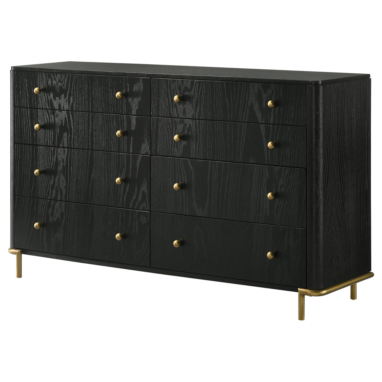Arini 8-Drawer Dresser in Black