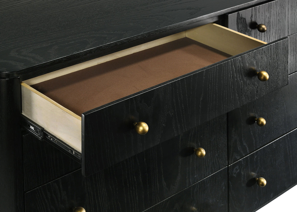 Arini 8-Drawer Dresser in Black