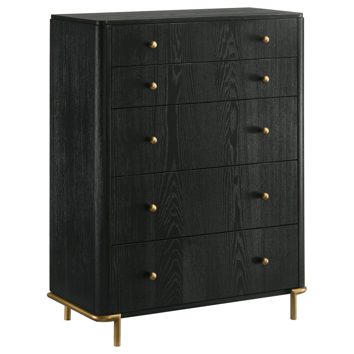 Arini 5-Drawer Bedroom Chest - Black