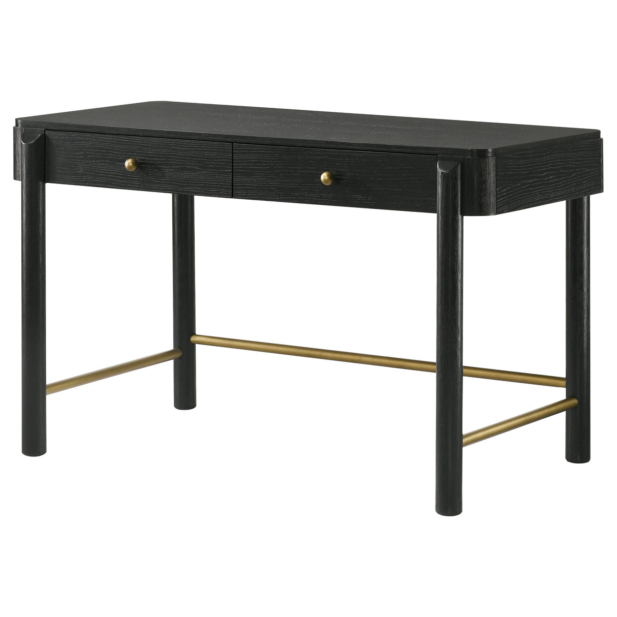 Arini 2-Drawer Vanity Desk - Black Ash