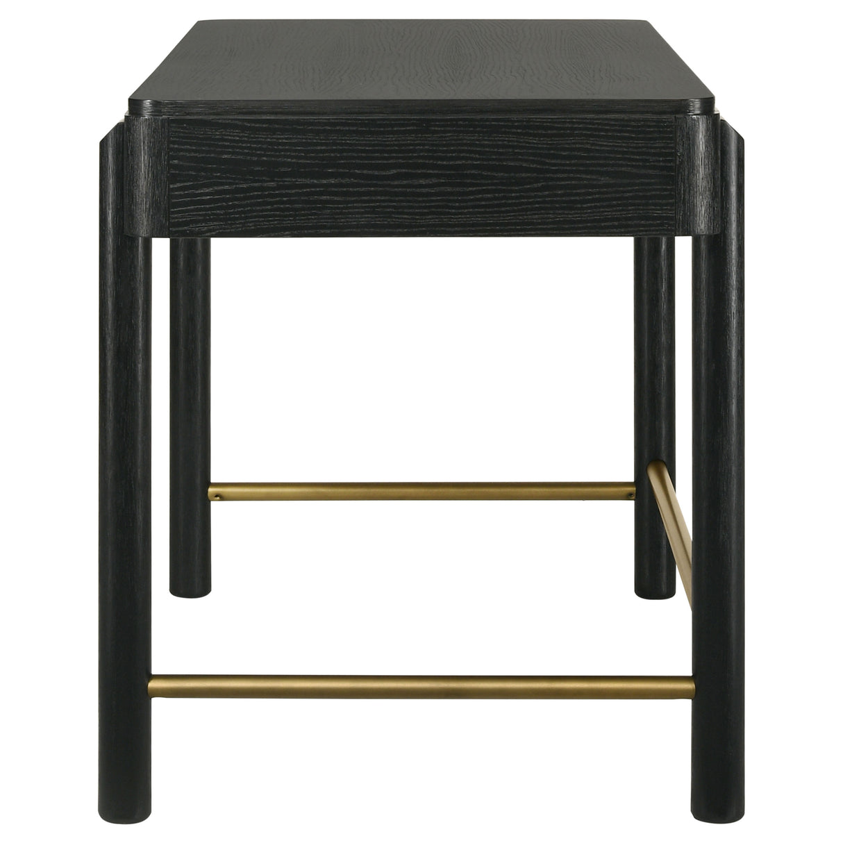 Arini 2-Drawer Vanity Desk - Black Ash