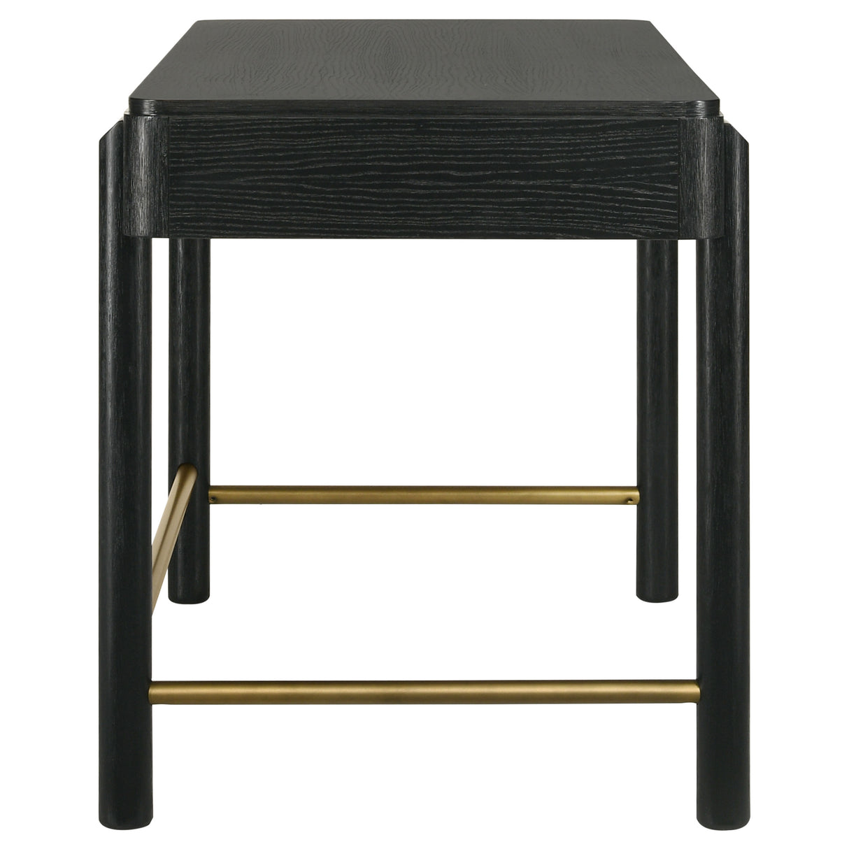 Arini 2-Drawer Vanity Desk - Black Ash