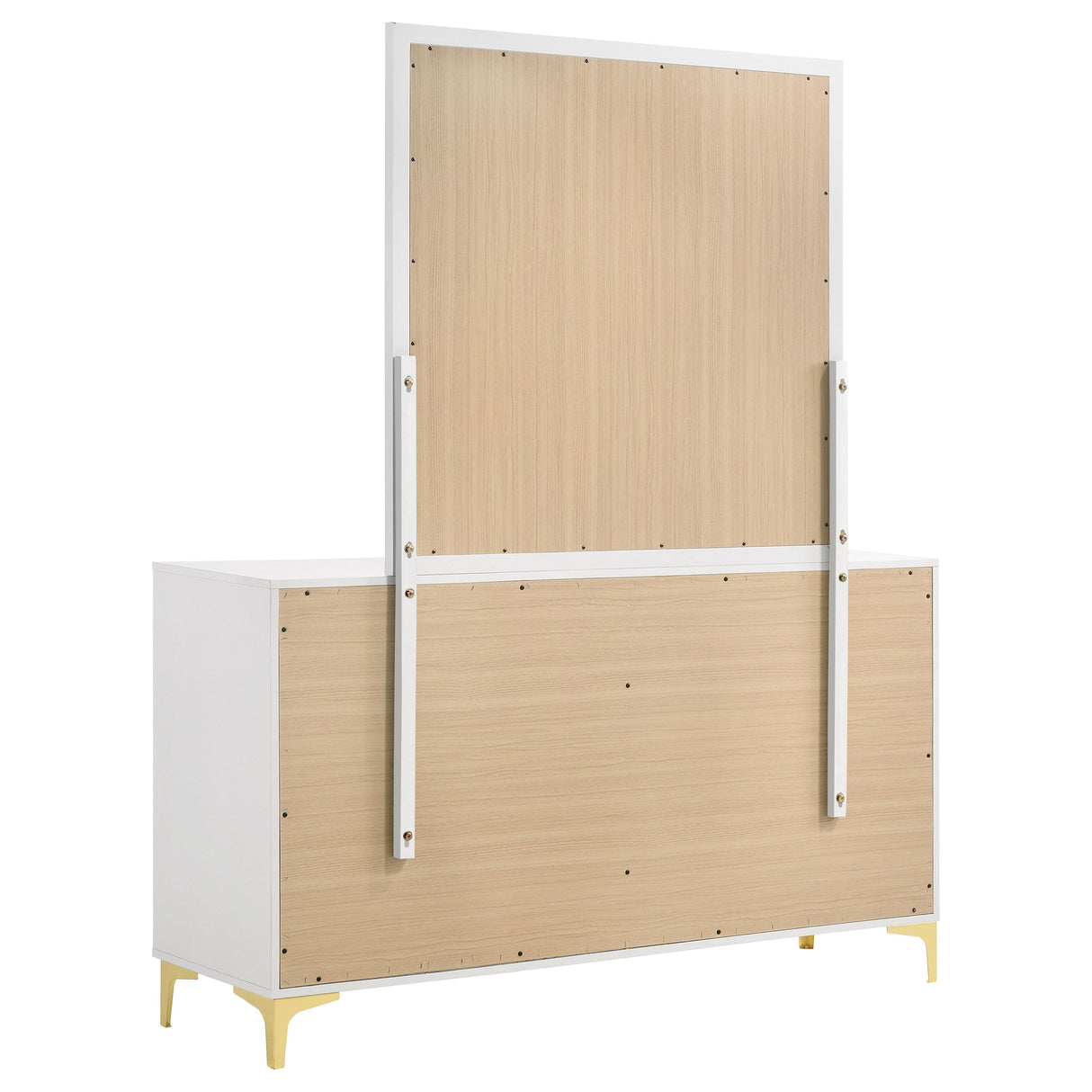 Kendall 6-Drawer Dresser with Mirror - White