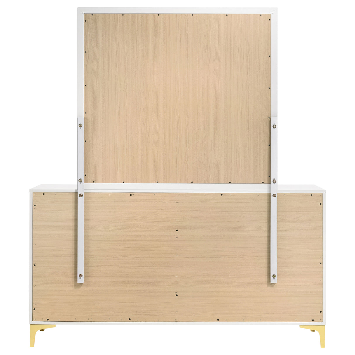 Kendall 6-Drawer Dresser with Mirror - White