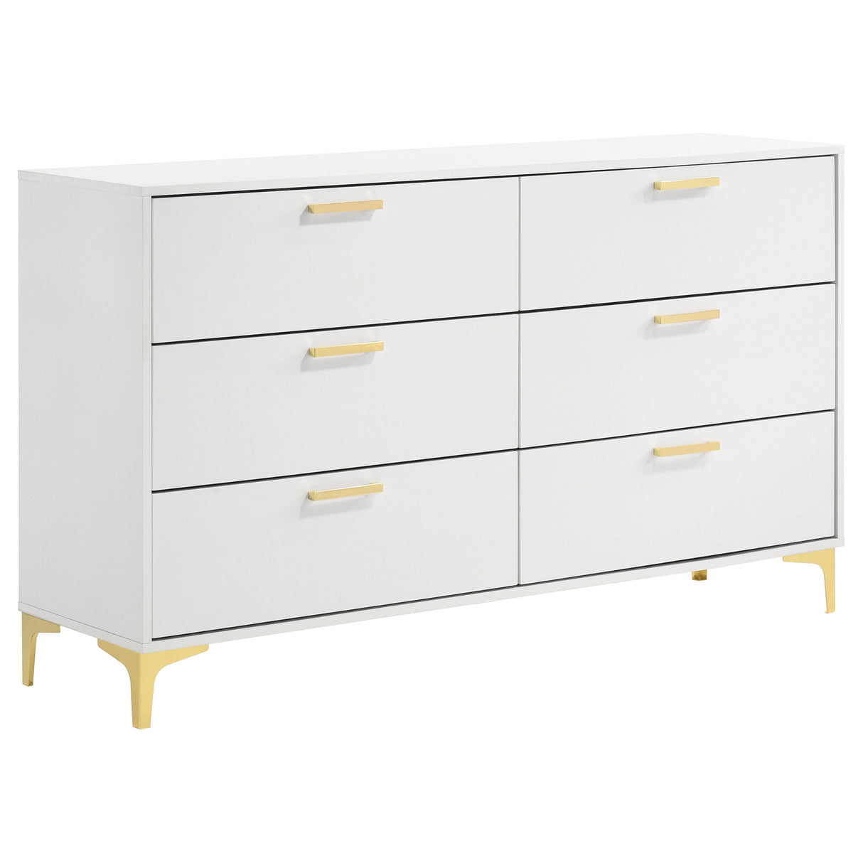 Kendall 6-Drawer Dresser in White