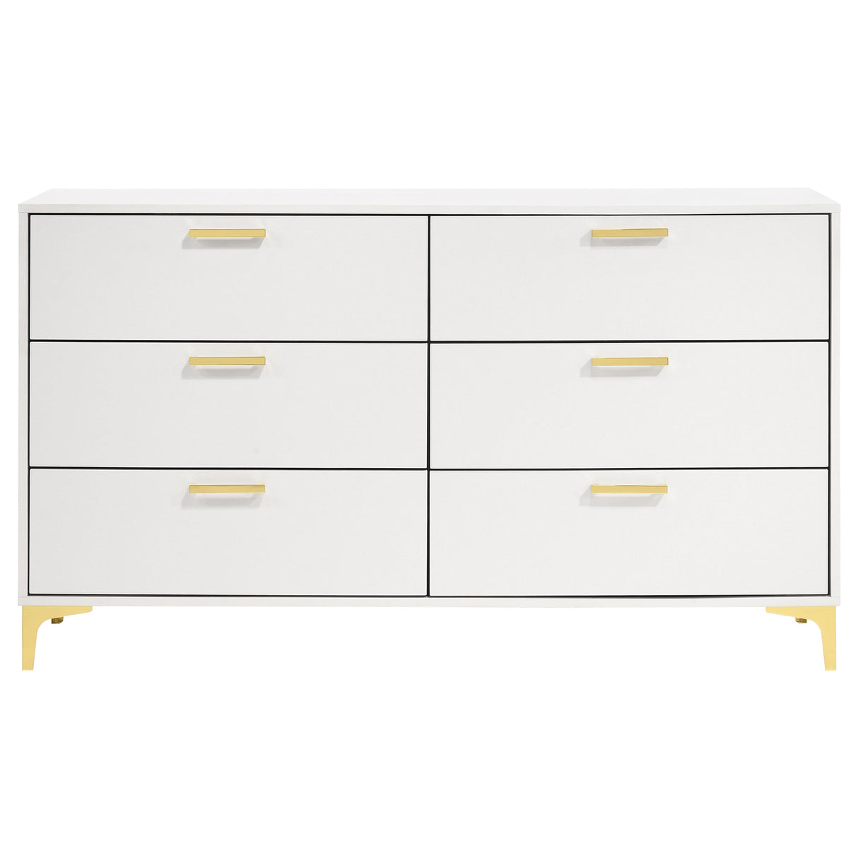 Kendall 6-Drawer Dresser in White