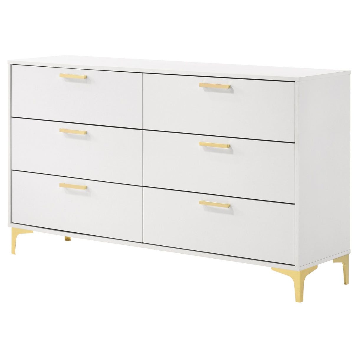 Kendall 6-Drawer Dresser in White