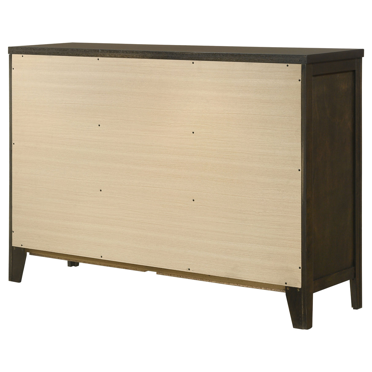 Wilkes 6-Drawer Dresser Cabinet, Dark Cocoa