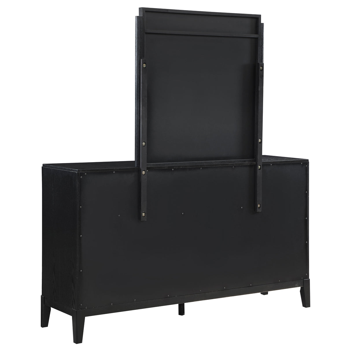 Brookmead 8-Drawer Dresser with Mirror in Black
