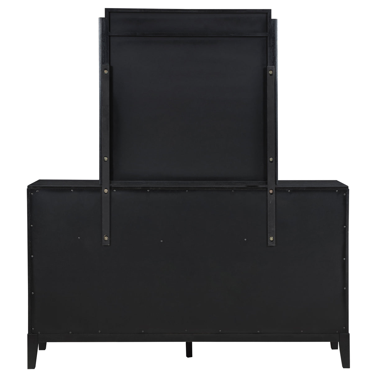 Brookmead 8-Drawer Dresser with Mirror in Black