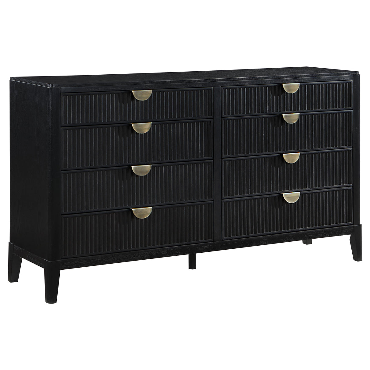Brookmead 8-Drawer Dresser in Black