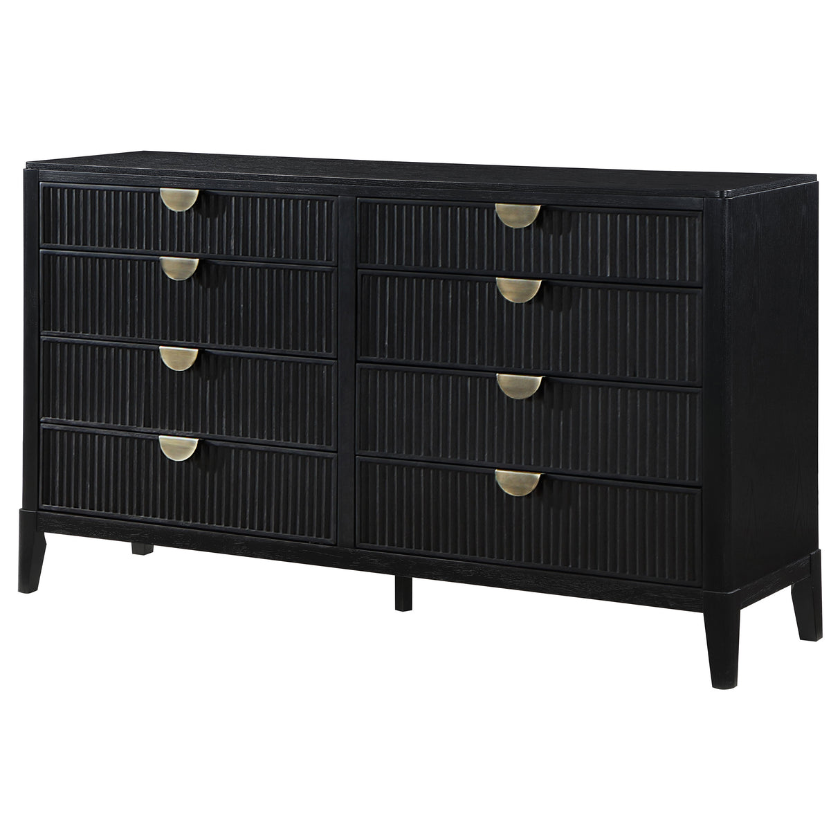 Brookmead 8-Drawer Dresser in Black
