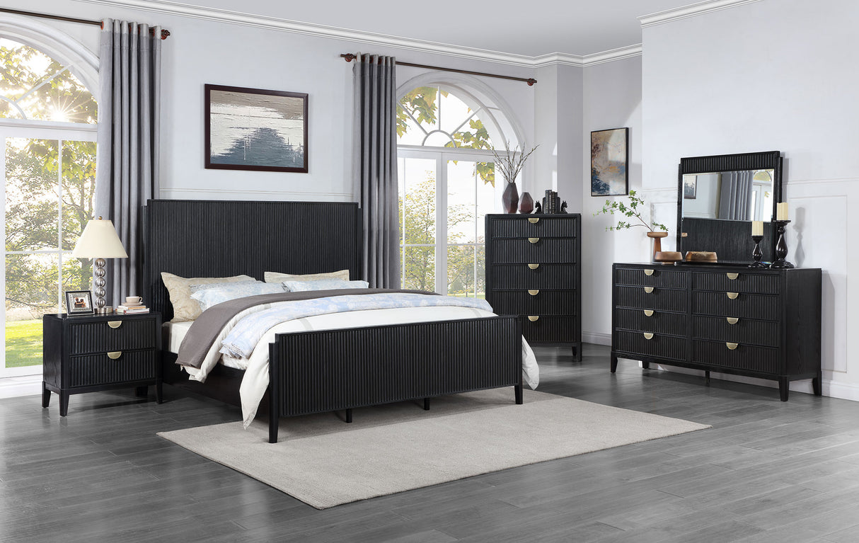 Brookmead 8-Drawer Dresser in Black