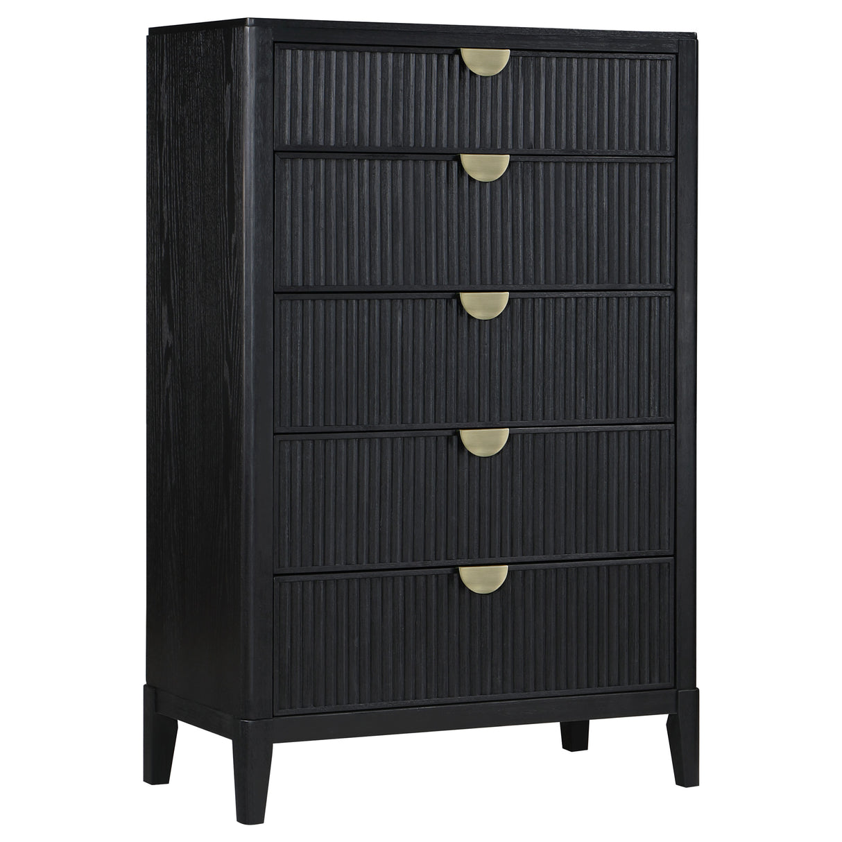 Brookmead 5-Drawer Bedroom Chest, Black