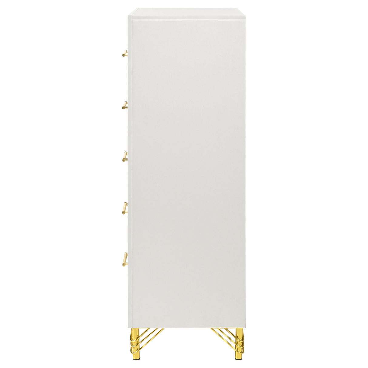 Lucia 5-Drawer Chest of Drawers - White