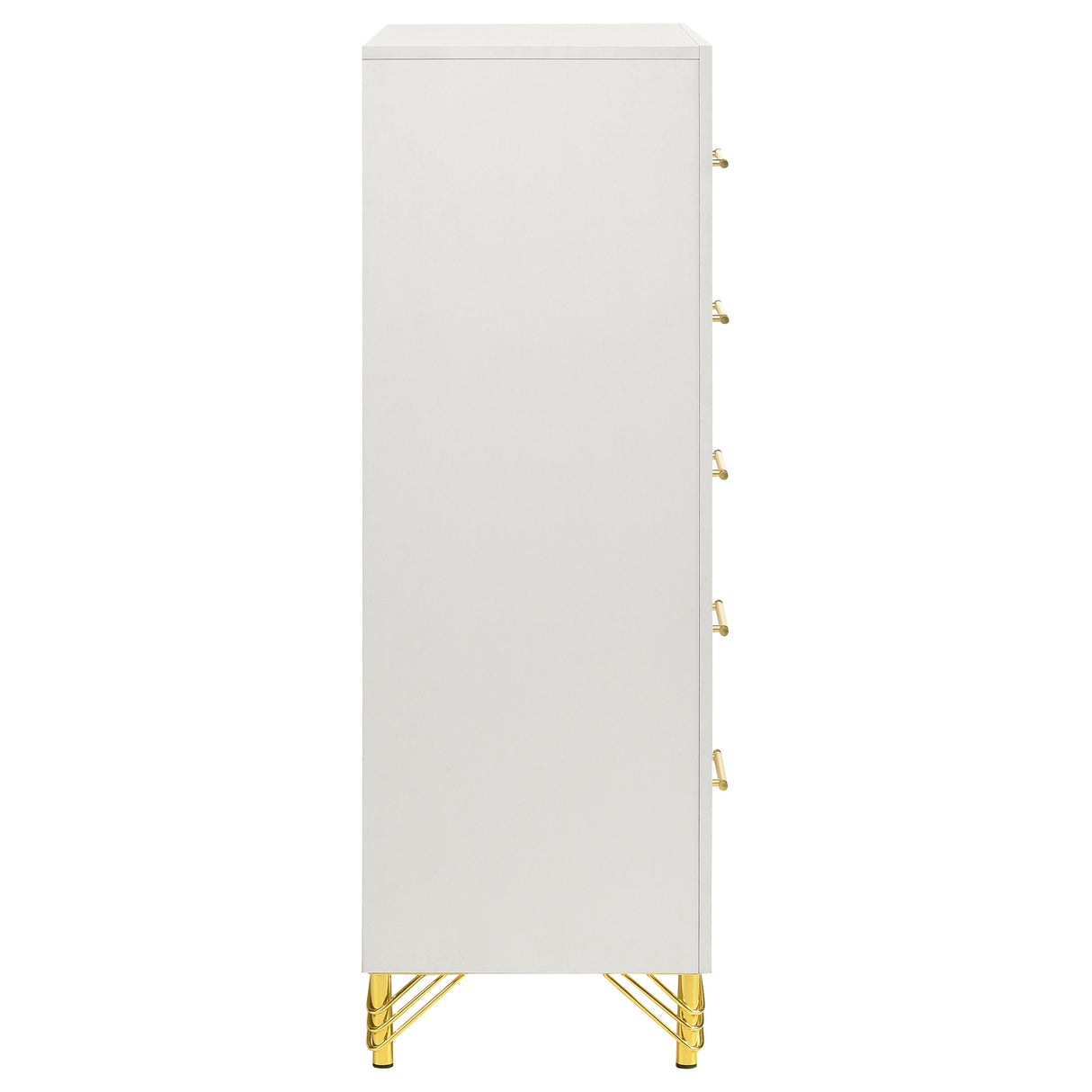 Lucia 5-Drawer Chest of Drawers - White