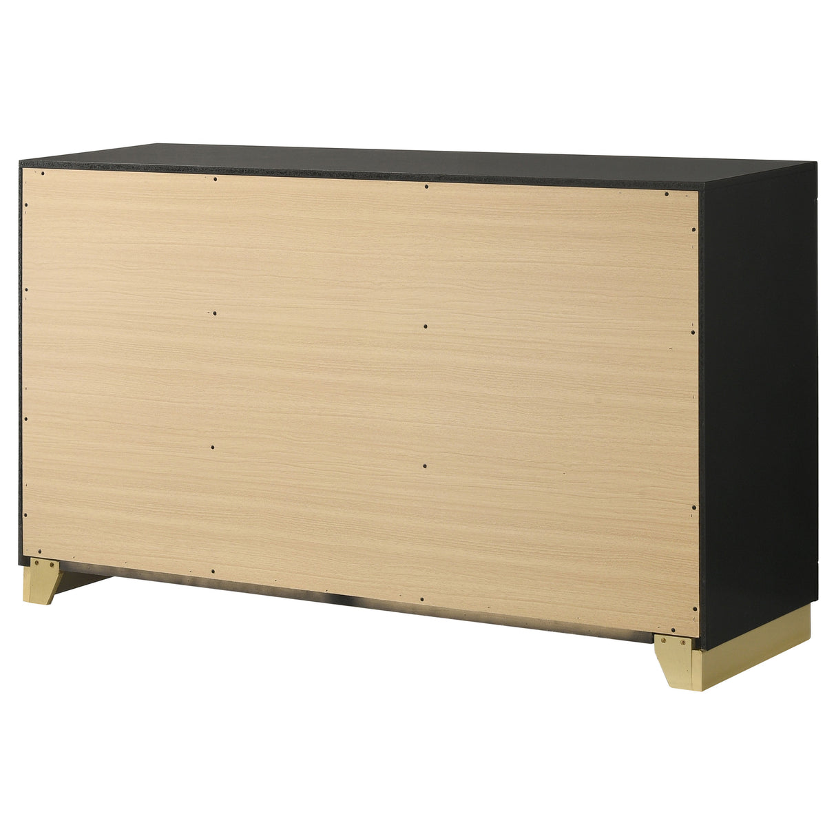 Caraway 6-Drawer Dresser Black